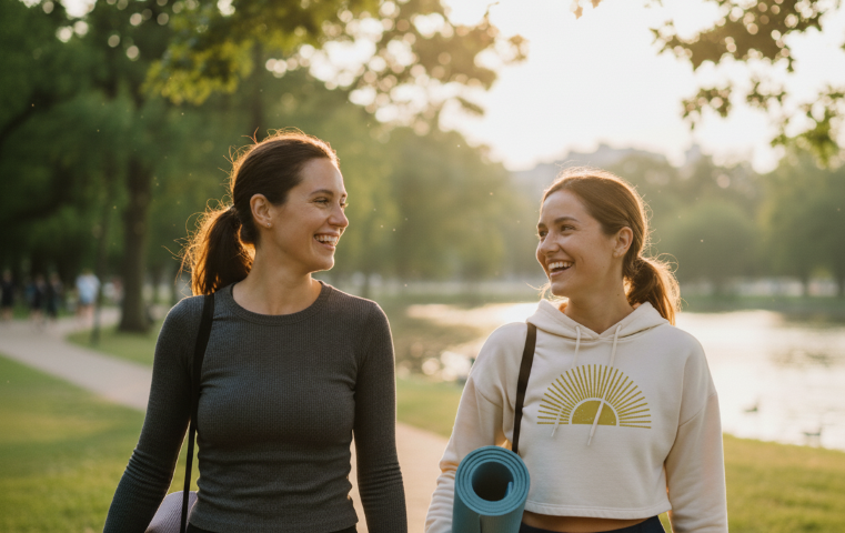 Gentle Pilates pose on mat